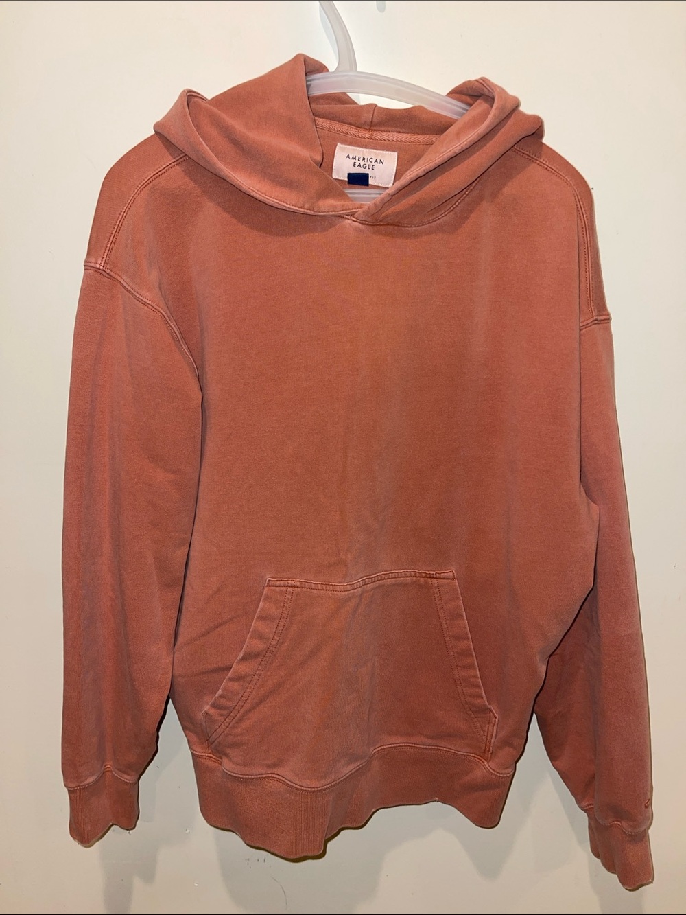 American Eagle Outfitters Rust Orange Hooded Sweatshirt